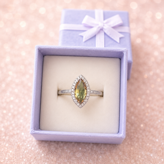 Mystic Marquise Halo Ring