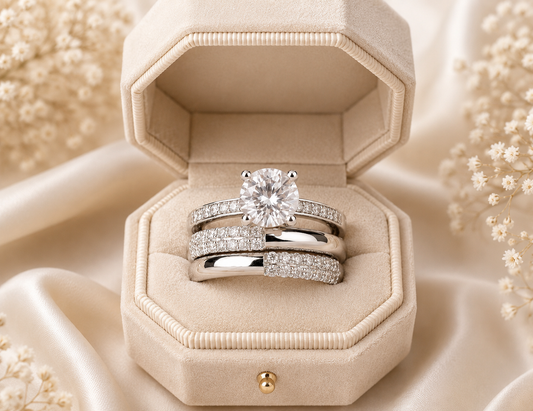 Luxe Harmony Bridal Ring Set
