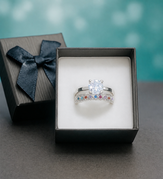 Celestial Charm Bridal Ring Set