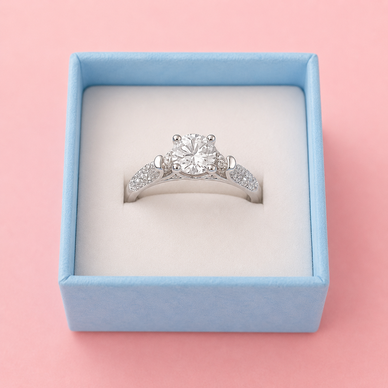 Aurora Sparkle Engagement Ring