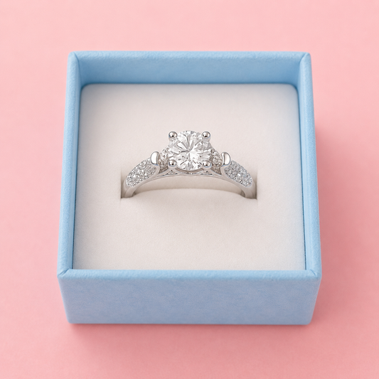 Aurora Sparkle Engagement Ring