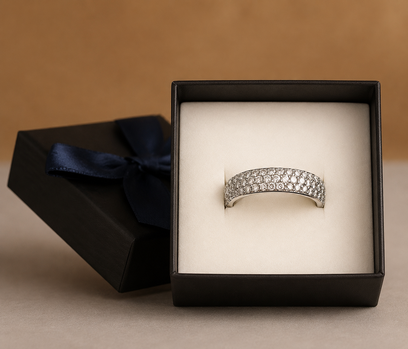 Luxe Spark Pavé Band Ring