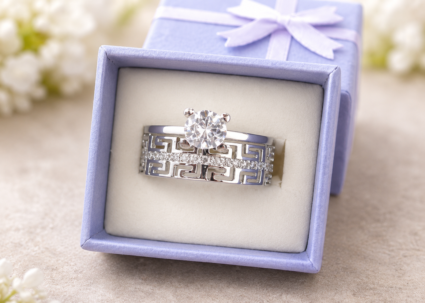 Imperial Spark Bridal Ring Set