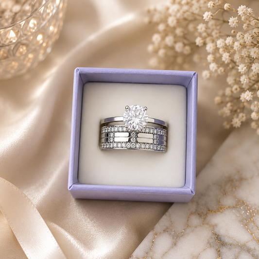 Royal Radiance Bridal Ring Set
